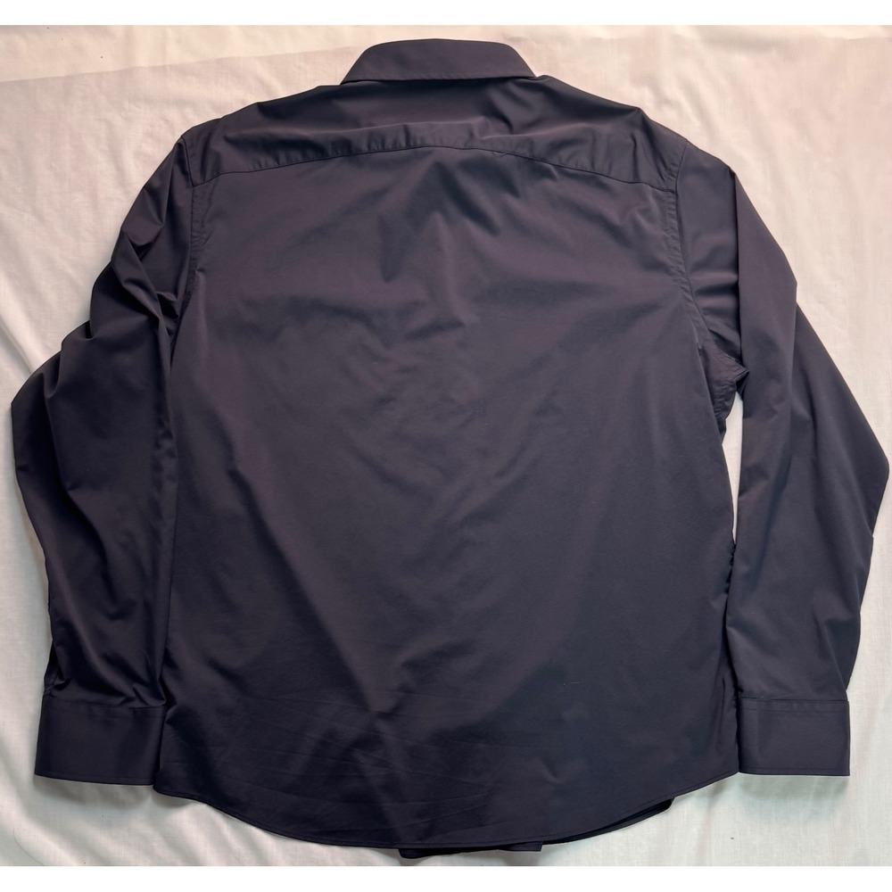UNTUCKit Gironde Black Performance Long Sleeve Shirt Mens XL 40349 Stretch - Picture 9 of 11